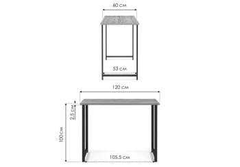 Барная стойка Woodville Дилан Лофт 120х60х100