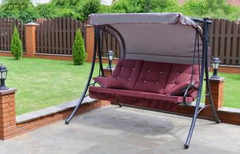 Качели садовые 3-х местные Ольса Пагода