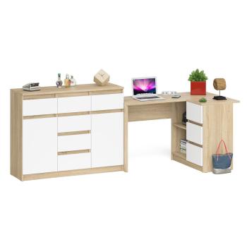 Дуб Сонома/Белый