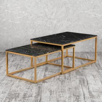 Золото/Черный мрамор