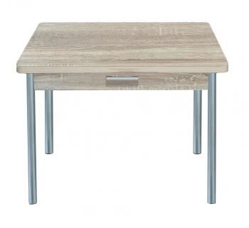 Дуб сонома/Опора № 2- круглая серебристый металлик