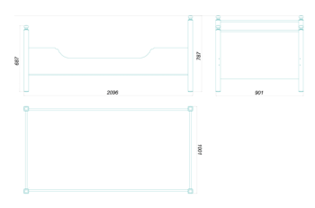 Кровать Гуд Лакк Вествик 90х200