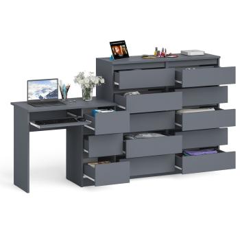 Стол компьютерный СВК Мори МС-6 правый + Комод МК1200.10