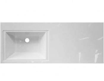 Тумба напольная Style Line Даллас 130 правая + Умывальник ESTETUS Даллас 1300*482 левый