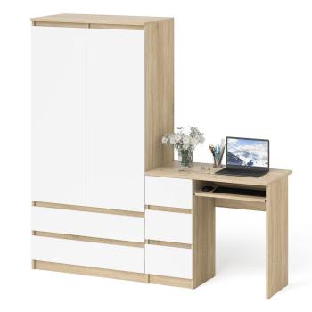 Дуб Сонома/Белый