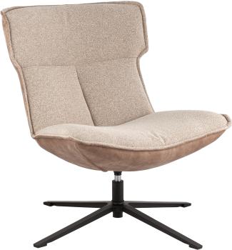 Букле/велюр бежевый/коричневый