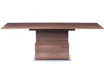 Стол-трансформер Levmar Slide D69/S95 Дуб шамони темный/Сатинированная сталь