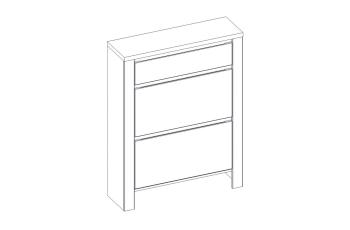 Тумба для обуви Анрэкс TAURUS 2D1S