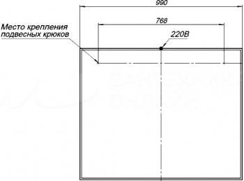 Зеркало AQUANET Nova Lite 100 LED