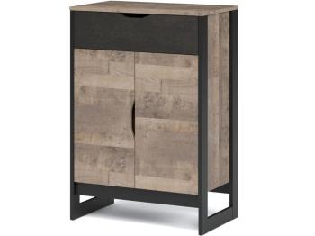 Дуб гранж песочный/Железный камень