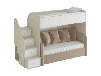 Фасад - Белый глянец, Корпус - Ясень Коимбра