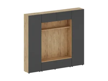 Корпус - Дуб Бунратти, Фасад - Серый