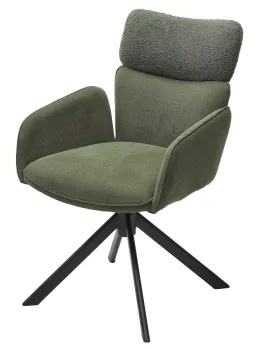 Davis Nowo 37 зеленый, букле/ Point 38 зеленый / Черный