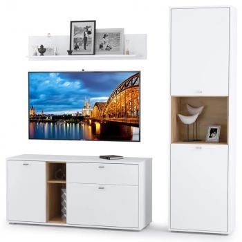 Дуб крафт золотой/белый премиум