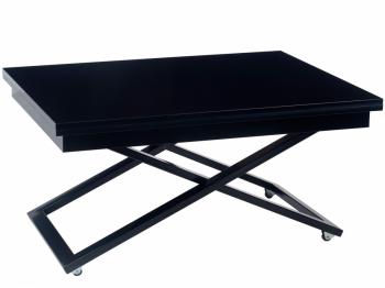 Стол-трансформер Levmar Cross G27/S53 Черный глянец/Черный