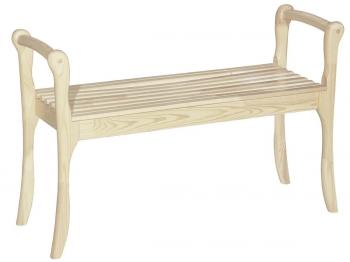 Скамья для прихожей Мебелик с подлокотниками Массив