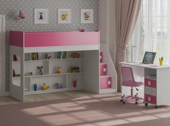 Белый/розовый