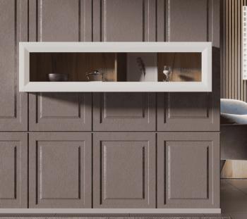 Шкаф навесной БРВ Мебель MALTA B136-SFW1W/15 со стеклом