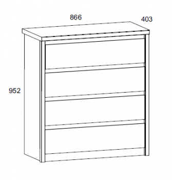 Комод Анрэкс 4S JAZZ