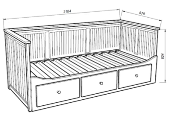 Кровать Гуд Лакк Кантри 80х200 с ящиками