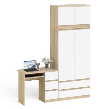 Дуб Сонома/Белый