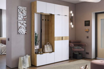 дуб крафт золотой/белое дерево