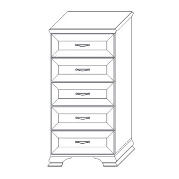 Комод Кураж Сиена высокий