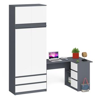 Графит/Белый