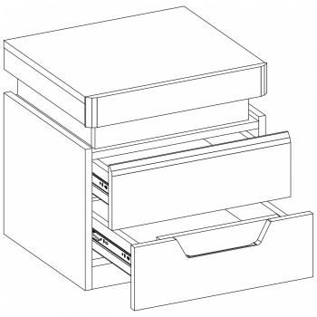 Тумба прикроватная Анрэкс 2S TORINO