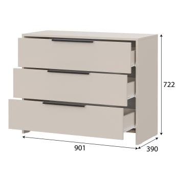 Комод 3 ящика Арника Камелия