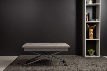 Стол-трансформер Левмар Apollo D51/S59 бетон/серебро