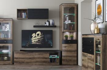 Шкаф с витриной Анрэкс 1V1D1SN JAGGER