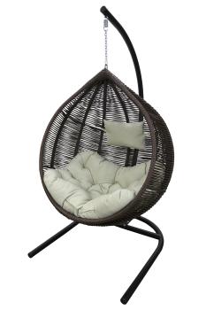 Основание черный/Корзина коричневая/Подушка estera-хамелеон