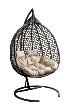 Основание коричневый/Корзина коричневая/Подушка бежевая