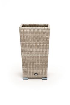 Кашпо для цветов плетеное из искусственного ротанга 4sis Капучино