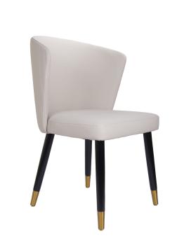 кожа светло-серый, опоры черный/золото