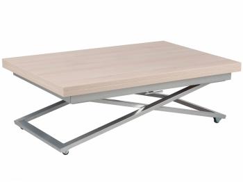 Стол-трансформер Levmar Compact D68/S59 Дуб Шамони Светлый/Серебро