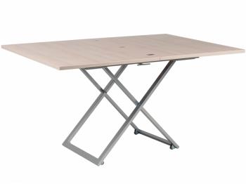 Стол-трансформер Levmar Compact D68/S59 Дуб Шамони Светлый/Серебро