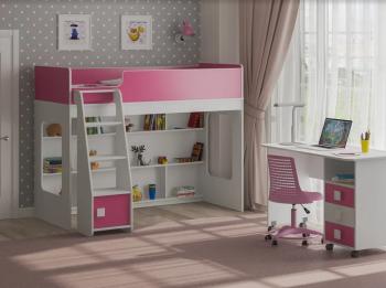 Белый/розовый