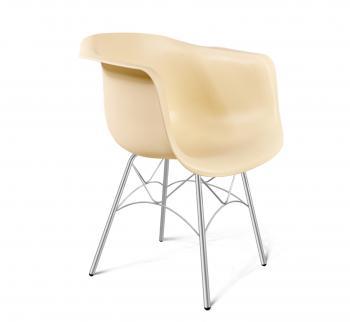 бежевый/хром лак