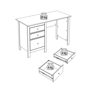 Стол письменный Гуд Лакк Сага 120х56