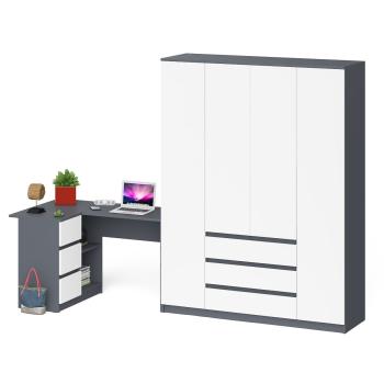 Графит/Белый