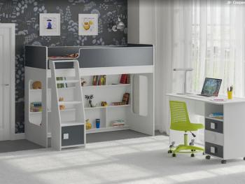 Белый/графит