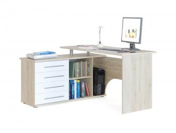 Дуб сонома/Белый