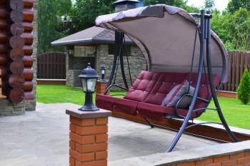 Качели садовые 3-х местные Ольса Пагода