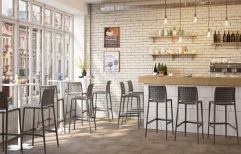 Стул пластиковый барный ReeHouse Fame-S