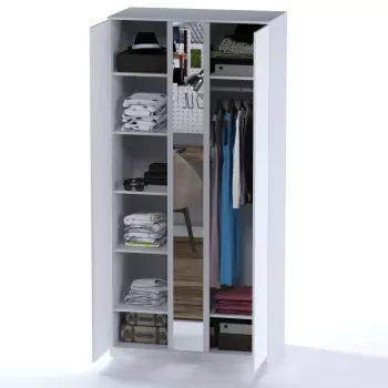 Шкаф распашной с зеркалом Гуд Лакк Варма Стор 105