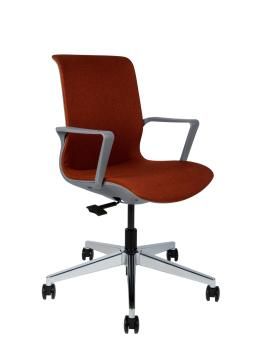 красная ткань/ темно серый пластик