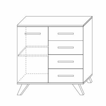 Комод Кураж Вега Скандинавия 900