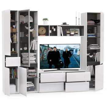 Гостиная Mobi Сидней Комплектация № 25 13.63 + 15.57 + 13.200 + 13.201 + 13.202